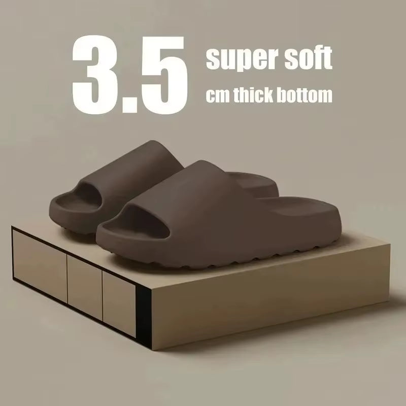 Coconut EVA Soft Thick Soled Slippers Women'S Summer Fashion Wear Slippers Home Shower Sandals Men'S Beach Shoes Slides